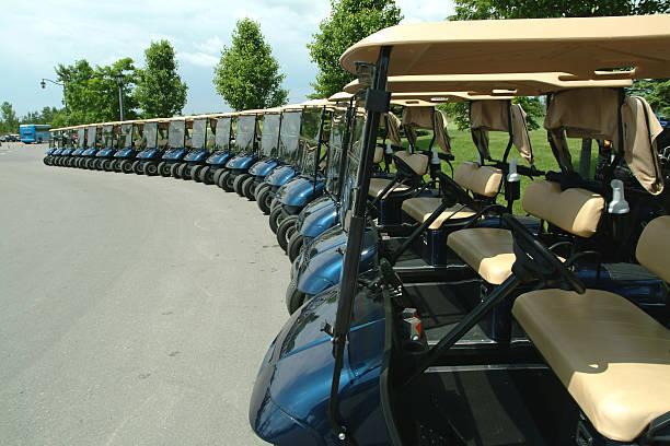 Golf Carts 2 stock photo