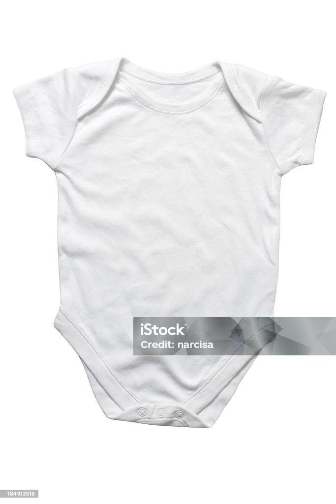 Isolated white baby onesie isolated baby onesie  on white Infant Bodysuit Stock Photo
