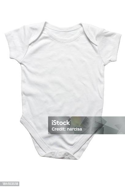 Isolated White Baby Onesie Stock Photo - Download Image Now - Infant Bodysuit, Baby - Human Age, Cut Out