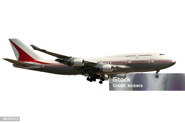 Airliner Isolated On White Stock Photo - Download Image Now - Airplane, Side View, Cut Out