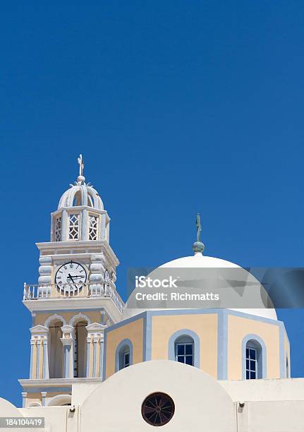 Photo libre de droit de Santorin Église Traditionnelle banque d'images et plus d'images libres de droit de Architecture - Architecture, Bleu, Ciel