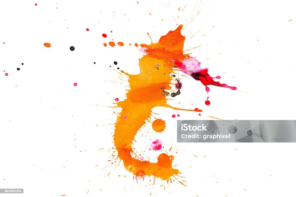 Colorato spruzzata di vernice - Foto stock royalty-free di Arte