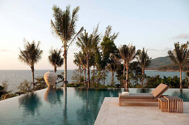 istock villa swimming pool beach house waterfront 184104578