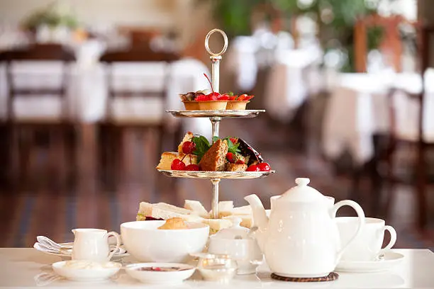 Photo of traditional afternoon tea