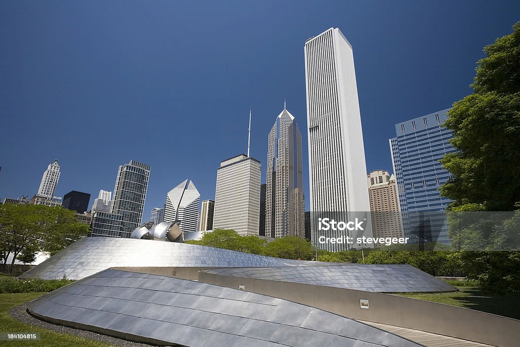 Vista de la ciudad de Chicago - Foto de stock de Centro Aon libre de derechos