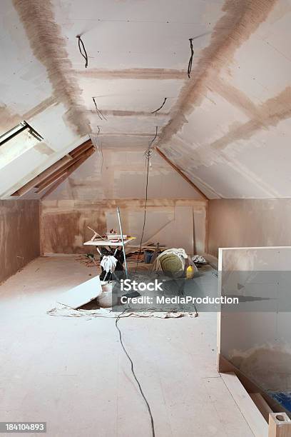 Attic Conversion Stock Photo - Download Image Now - Home Addition, Rooftop, Attic