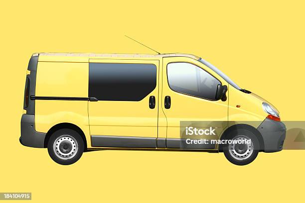 Foto de Van De Amarela e mais fotos de stock de Amarelo - Amarelo, Caminhão, Carro