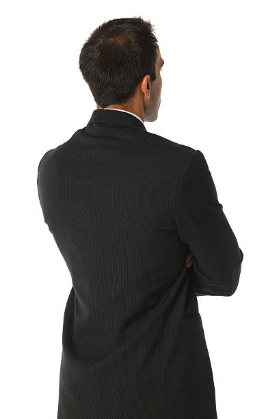 istock Rear view of businessman 184105065