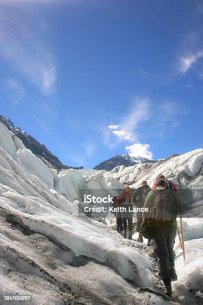 Glacier Hike Stock Photo - Download Image Now - Guide - Occupation, Hiking, New Zealand