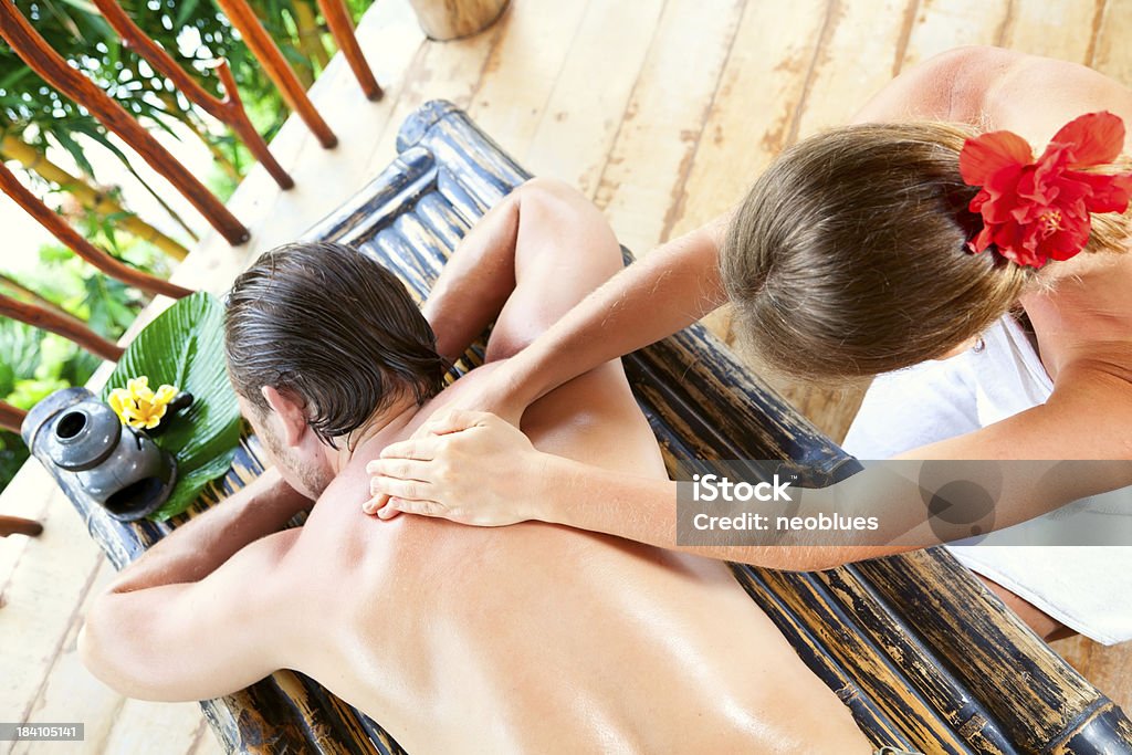 Back massage Adult Stock Photo