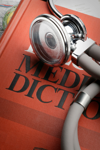 Close up of stethoscope sitting on medical dictionaryTo see more of my medical images click on the link below