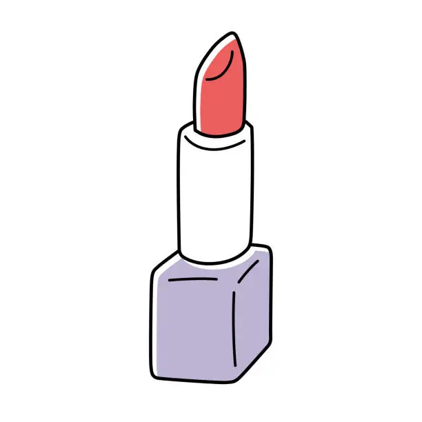 Vector illustration of Red lipstick