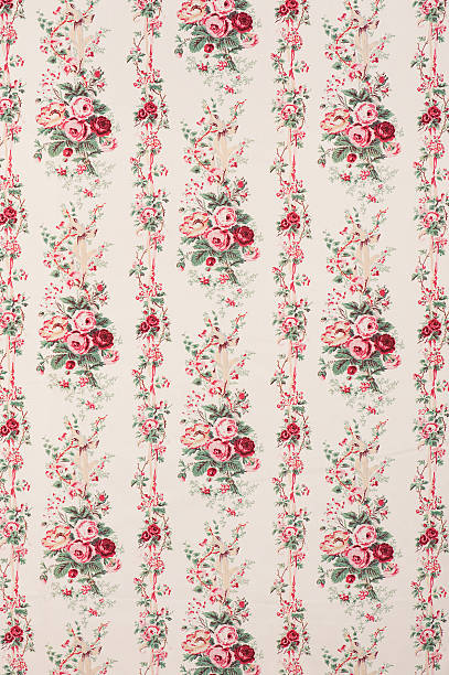 istock Ribbons and Scones Floral Antique Fabric 184105836