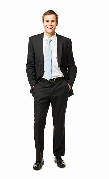istock Businessman Standing With Hands in Pockets - Isolated 184105848