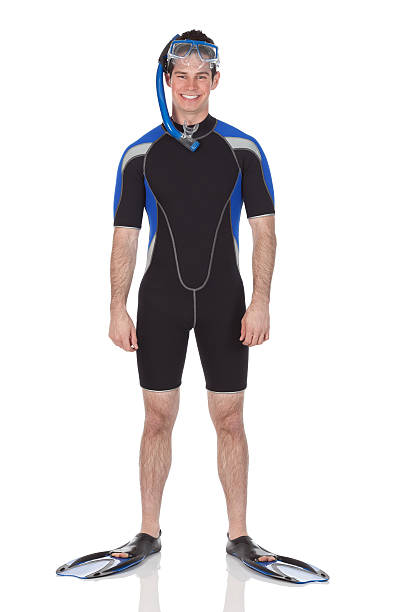 istock Man standing in scuba gear 184106674
