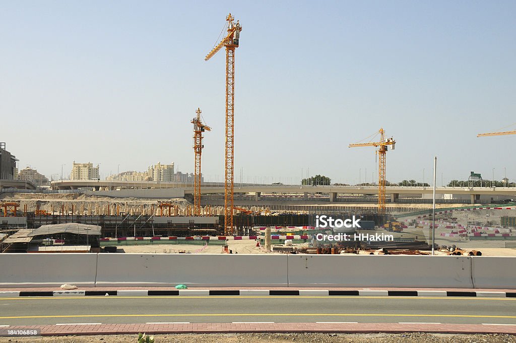 Dubai: Cantiere di costruzione - Foto stock royalty-free di Attrezzatura