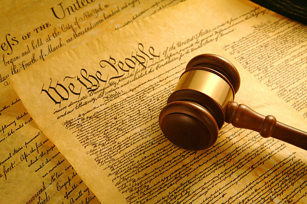 United States Constitution stock photo