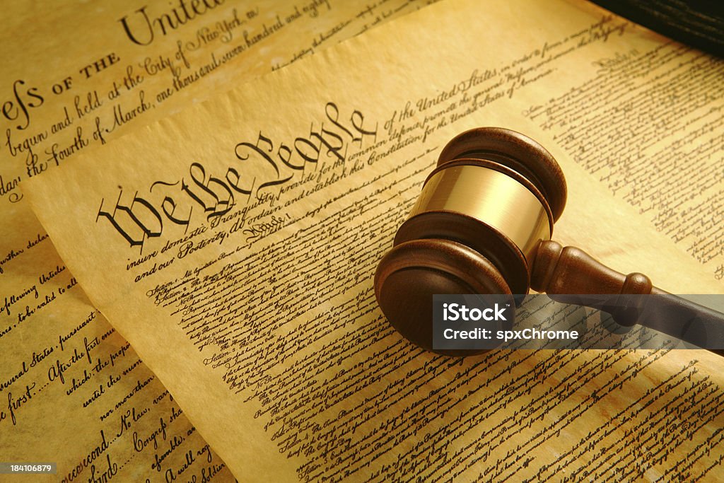 Estados Unidos Constituição - Royalty-free Pessoas Foto de stock