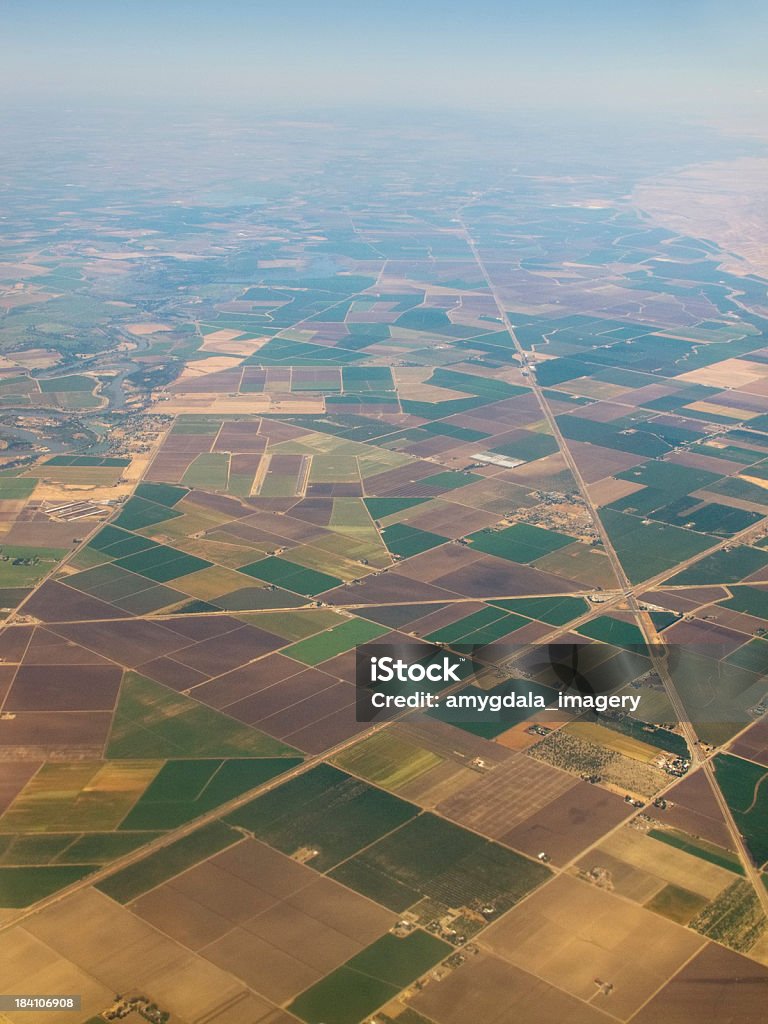 Widok z lotu ptaka Krajobraz zanieczyszczeń - Zbiór zdjęć royalty-free (Gospodarstwo)