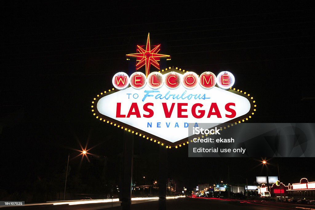 Bienvenido a Las Vegas Fabulosa - Foto de stock de Adicción libre de derechos