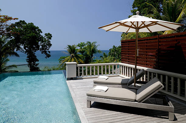 istock villa swimming pool beach house waterfront 184107109
