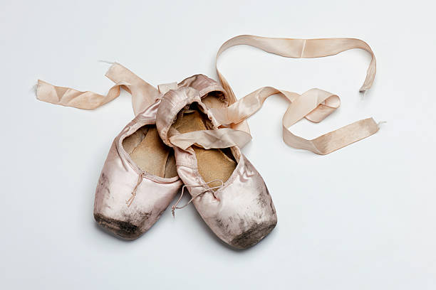 istock Well loved ballet pointe shoes. 184107297