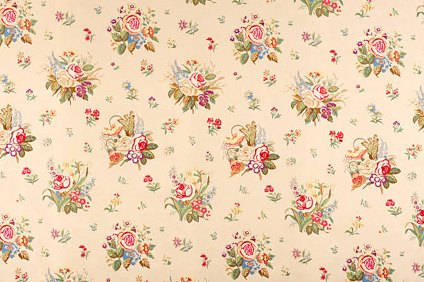 istock Rose Mary  Floral Antique Fabric 184107603