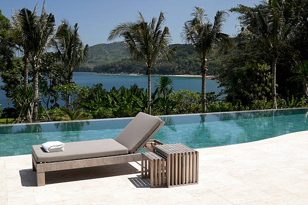 villa swimming pool beach house waterfront