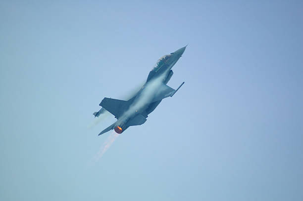 F16 full throttle stock photo