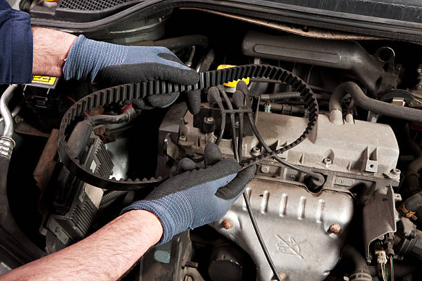 istock Mechanical repairs a car in the garage. 184107740