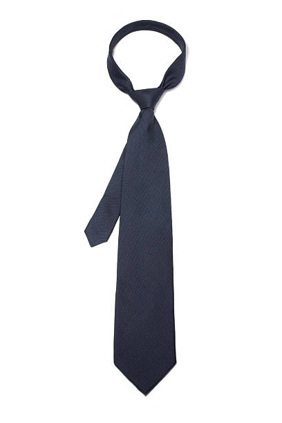 gravata azul de - necktie isolated clothing white imagens e fotografias de stock