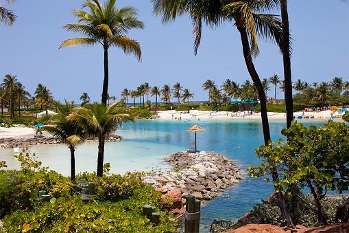 Bahamas paradise island natural beach