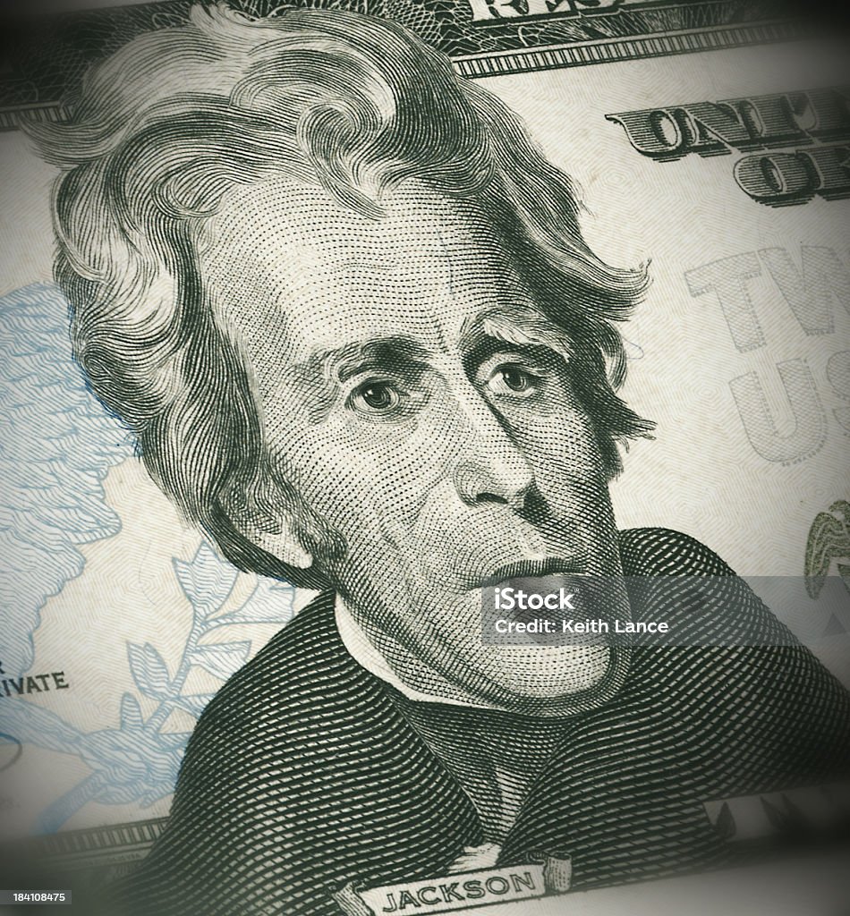 Portret Jackson (20 USD - Zbiór zdjęć royalty-free (Andrew Jackson - President)