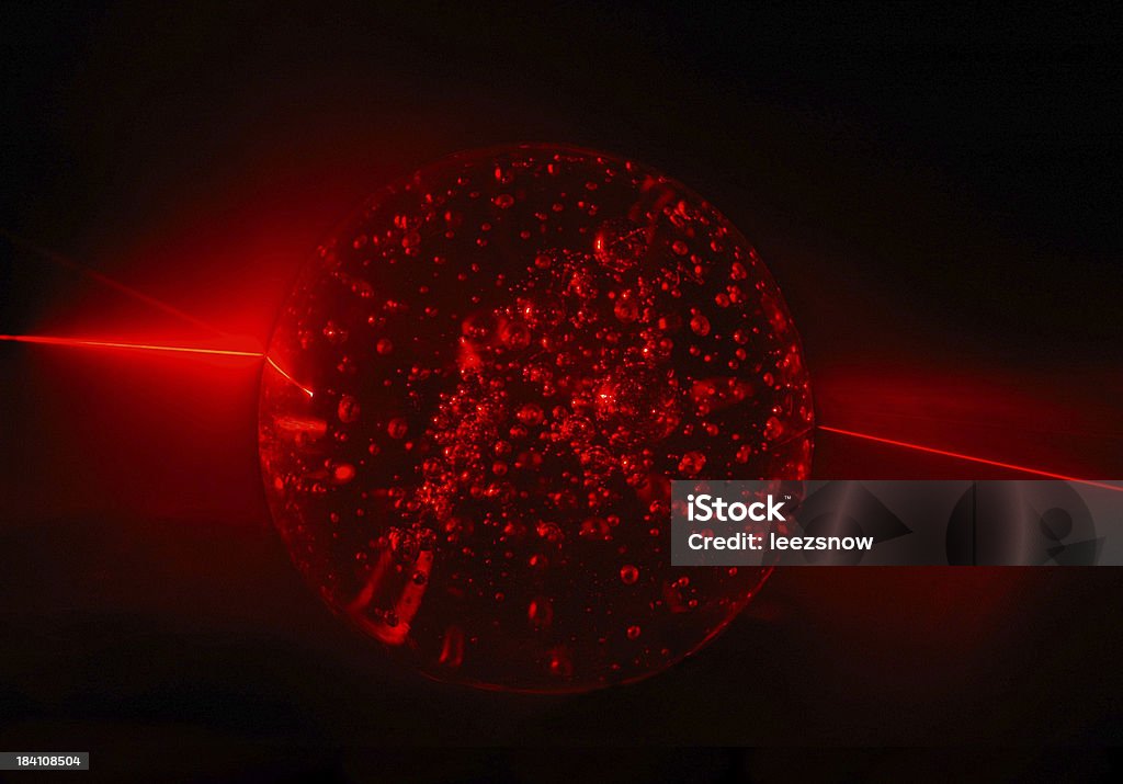 Roten Laser Beam bis Crystal Ball - Lizenzfrei Rot Stock-Foto