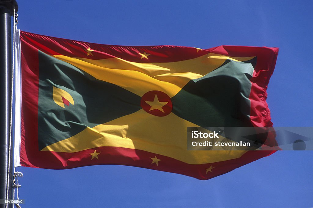 Flaga Grenady - Zbiór zdjęć royalty-free (Bez ludzi)