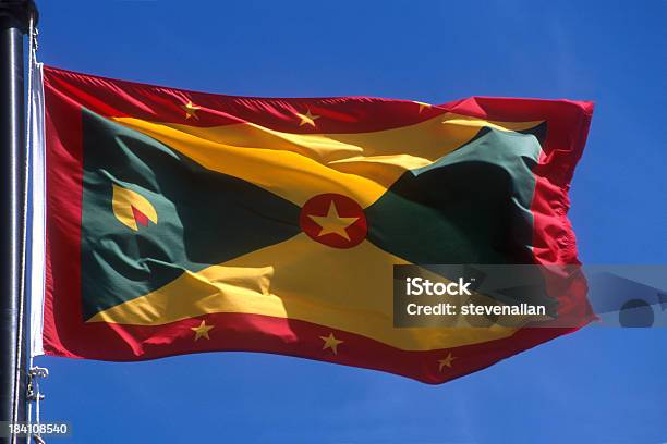 Flaga Grenady - zdjęcia stockowe i więcej obrazów Bez ludzi - Bez ludzi, Czerwony, Flaga