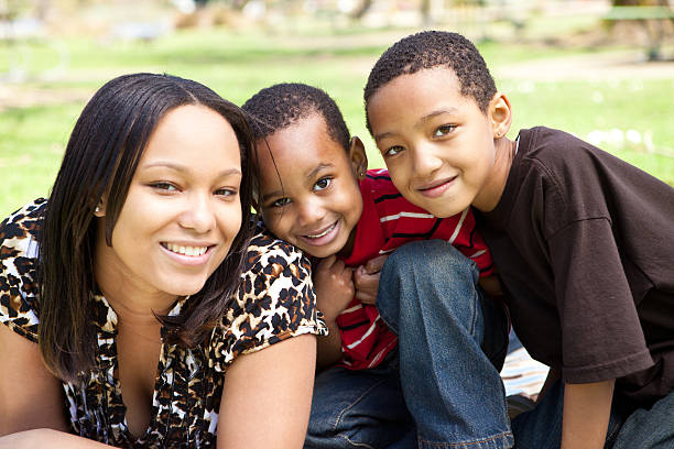 istock young family on picnic blanket in park 184108741