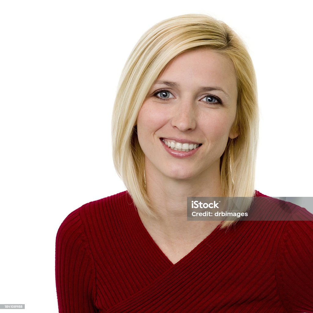 Female Portrait Portrait of a woman on a white background. 20-24 Years Stock Photo