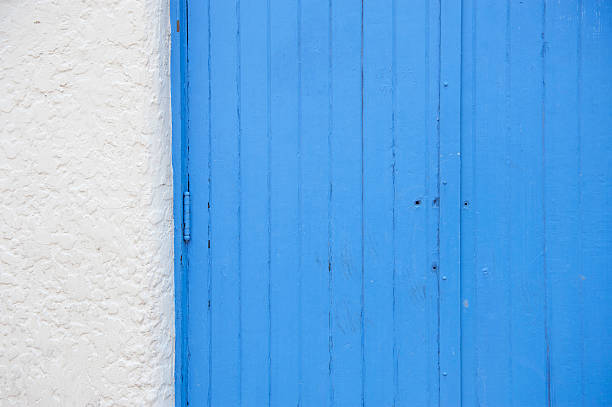 istock Industrial Blue Door Detail 184109033
