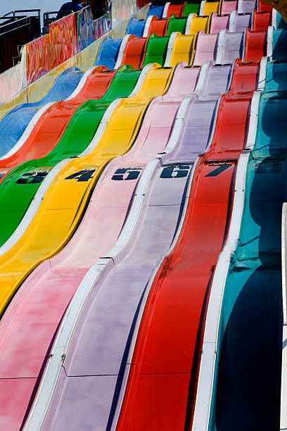 Giant Colorful Carnival Slide
