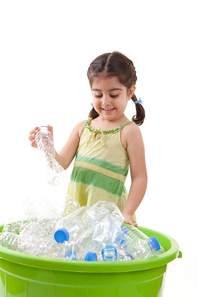 istock Little Girl and Recycling 184109283