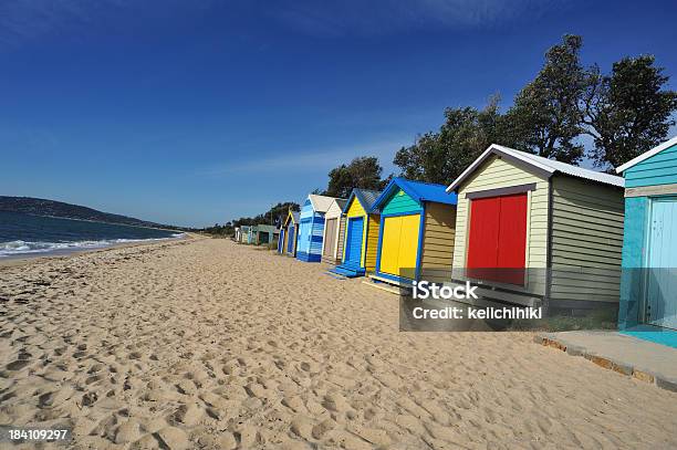 Bunte Strandhütten Auf Halbinsel Mornington Peninsula In Victoria Stockfoto und mehr Bilder von Halbinsel Mornington Peninsula