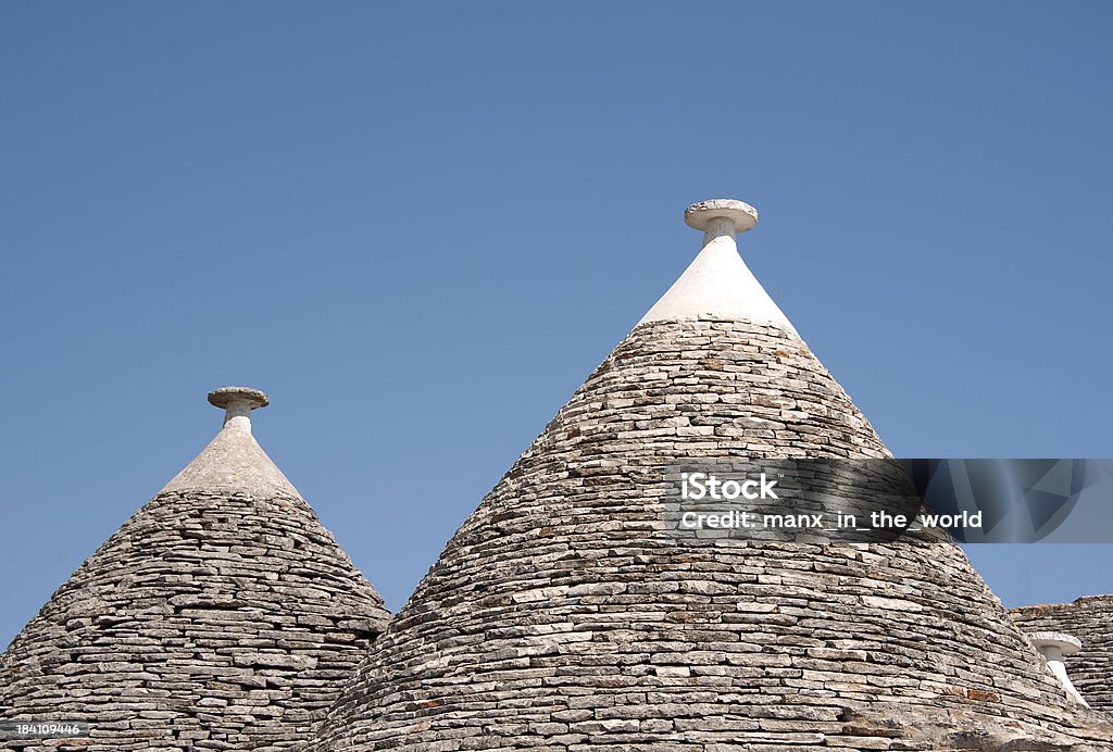 Trulli d'Alberobello les toits, en Italie. - Photo de Aiguille rocheuse libre de droits