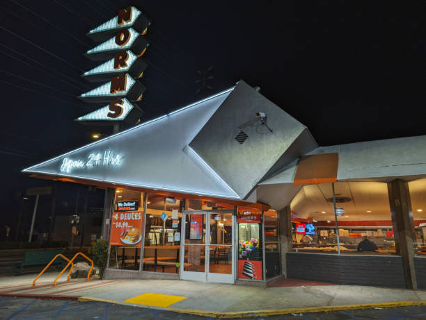 Fast food restaurant sign in Coney Island