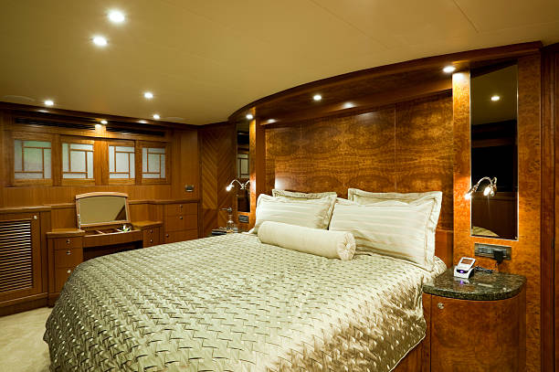 istock bedroom interior luxury motor yacht wealth 184109786