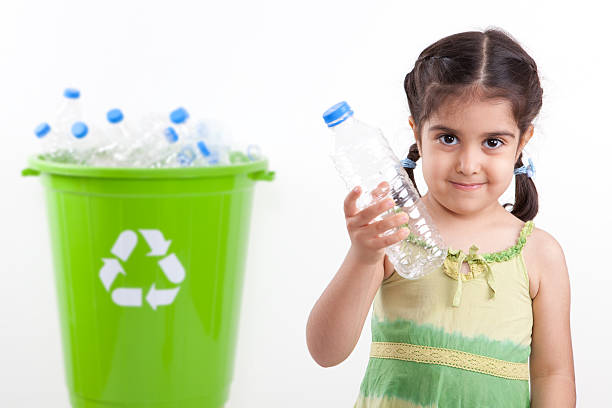 istock Little Girl and Recycling 184109916