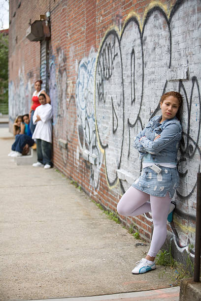istock Hispanic girl and her friends 184110054