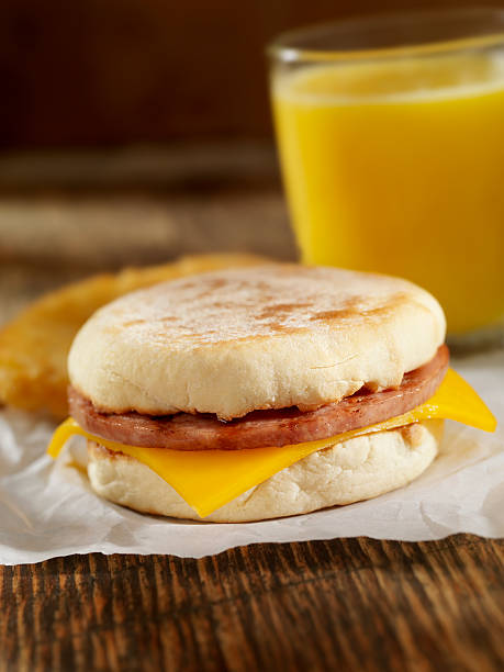 istock Sausage and Cheese Breakfast Sandwich 184110155