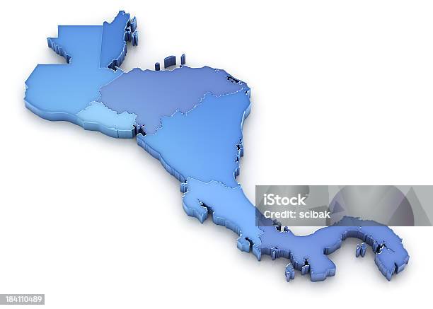 Foto de Mapa Da América Central e mais fotos de stock de Mapa - Mapa, América Central, Tridimensional