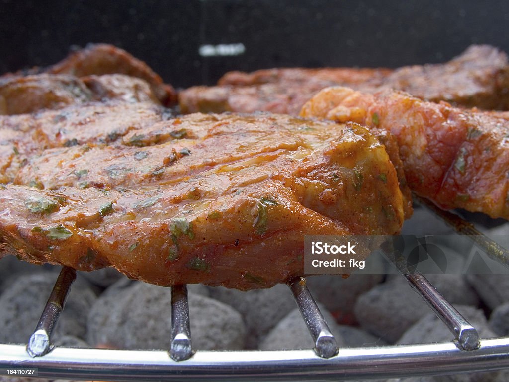 Série de Churrasco: Deliciosos de vaca na grelha - Royalty-free Almoço Foto de stock